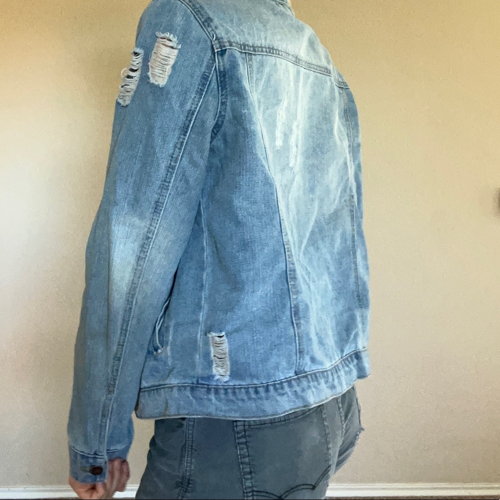 Distressed Jean Jacket - Picture 6 of 6